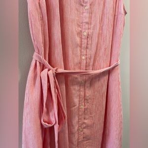 LOFT Plus Spring Button Down Dress Sz 16 NWT